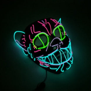 EL cold light illuminating mask Elvis styling holiday party ball celebration illuminating supplies