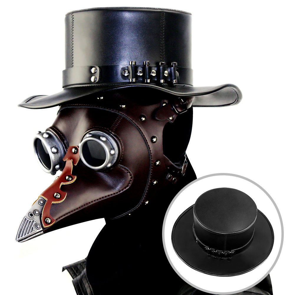 European And American Punk Plague Doctor Neutral Magic Hat