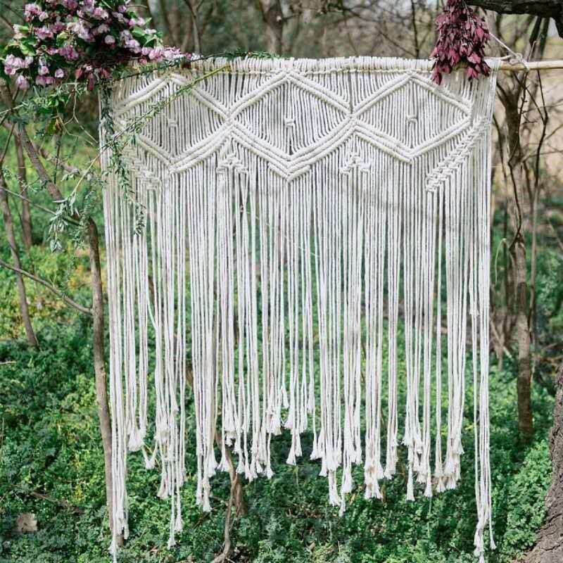 Hot-selling Door Curtain Tapestry Bohemian Style Handmade Cotton Woven
