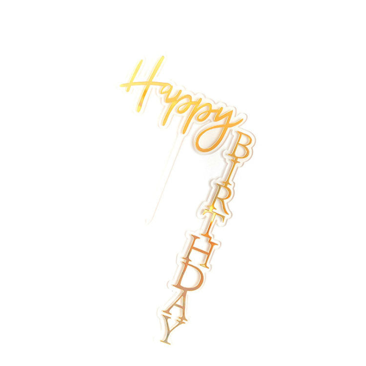 Simple Cake Decoration Plug-in Party Dessert Table Layout Baking Supplies