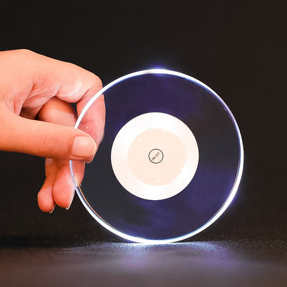 LED Luminous Coaster Glowing Coaster Cocktail Coaster Party Supplies
