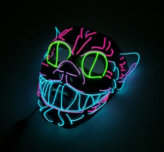 EL cold light illuminating mask Elvis styling holiday party ball celebration illuminating supplies