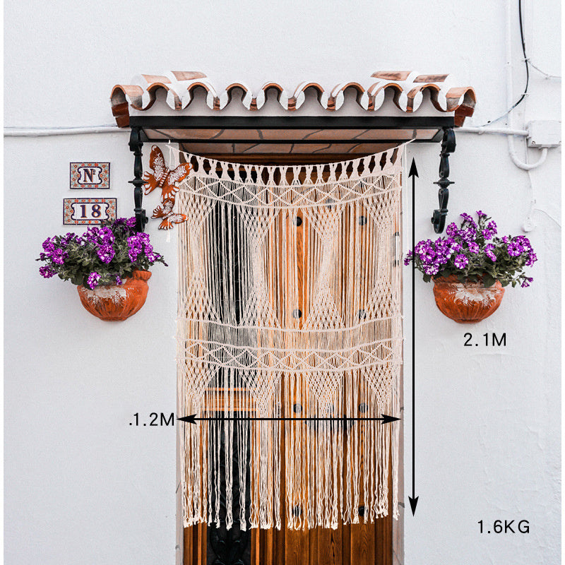 Hot-selling Door Curtain Tapestry Bohemian Style Handmade Cotton Woven