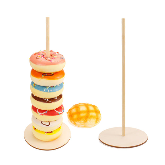 Wooden Donut Rack Party Decoration Candy Car Birthday Party Decoration Child Baby Shower Festival Party Supplies
