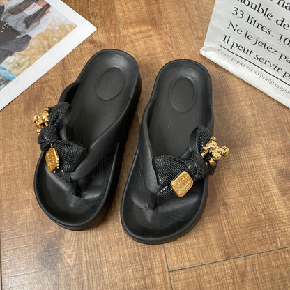 Thick-soled Deodorant Butterfly Bear Eva Slippers