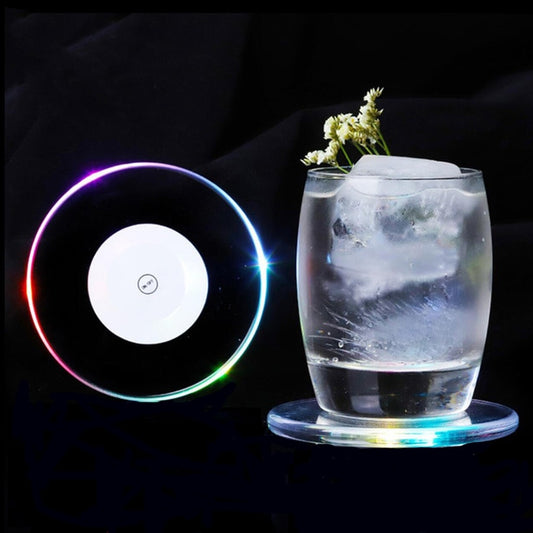LED Luminous Coaster Glowing Coaster Cocktail Coaster Party Supplies