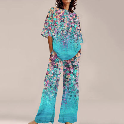 Fashion Personalized Women's 3D Printed Short Sleeve Suit