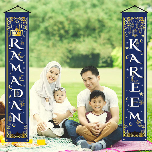 Festival Party Supplies Photo Decorative Fabric Couplet Banner